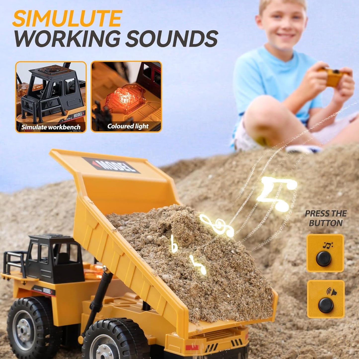 11 Channel RC Dump Truck