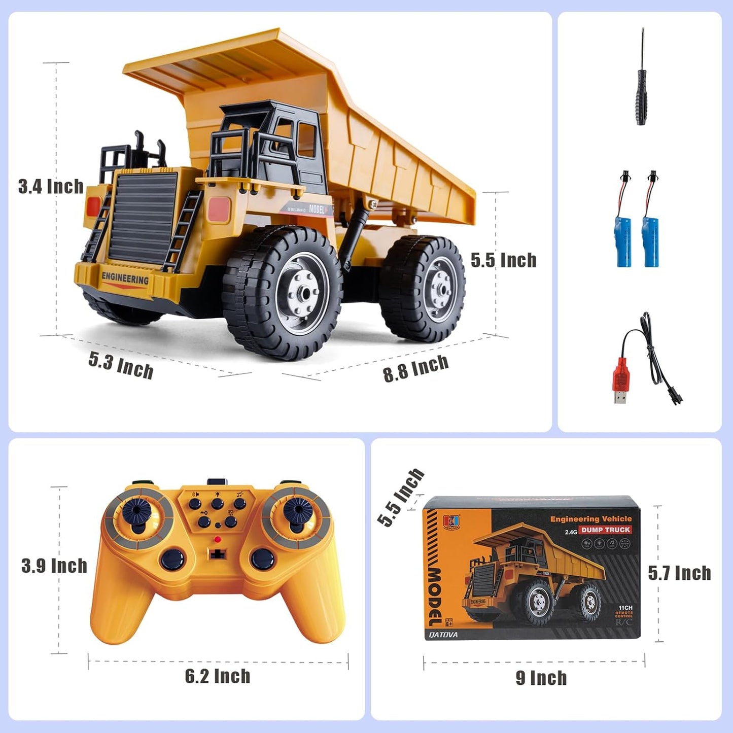 11 Channel RC Dump Truck