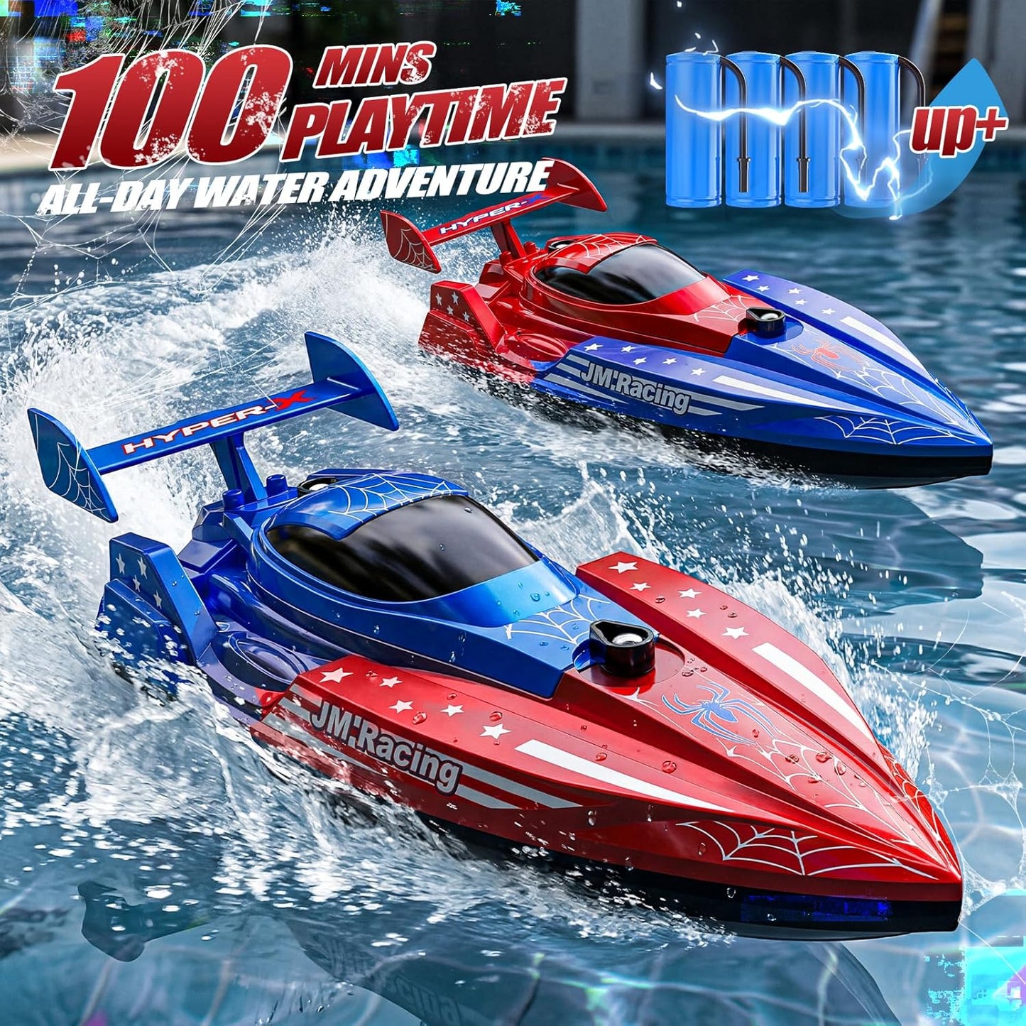 2 Pack RC Spider RC Boats