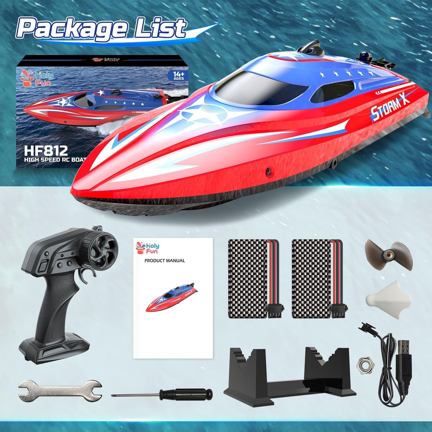 Full Proportional RC Boat